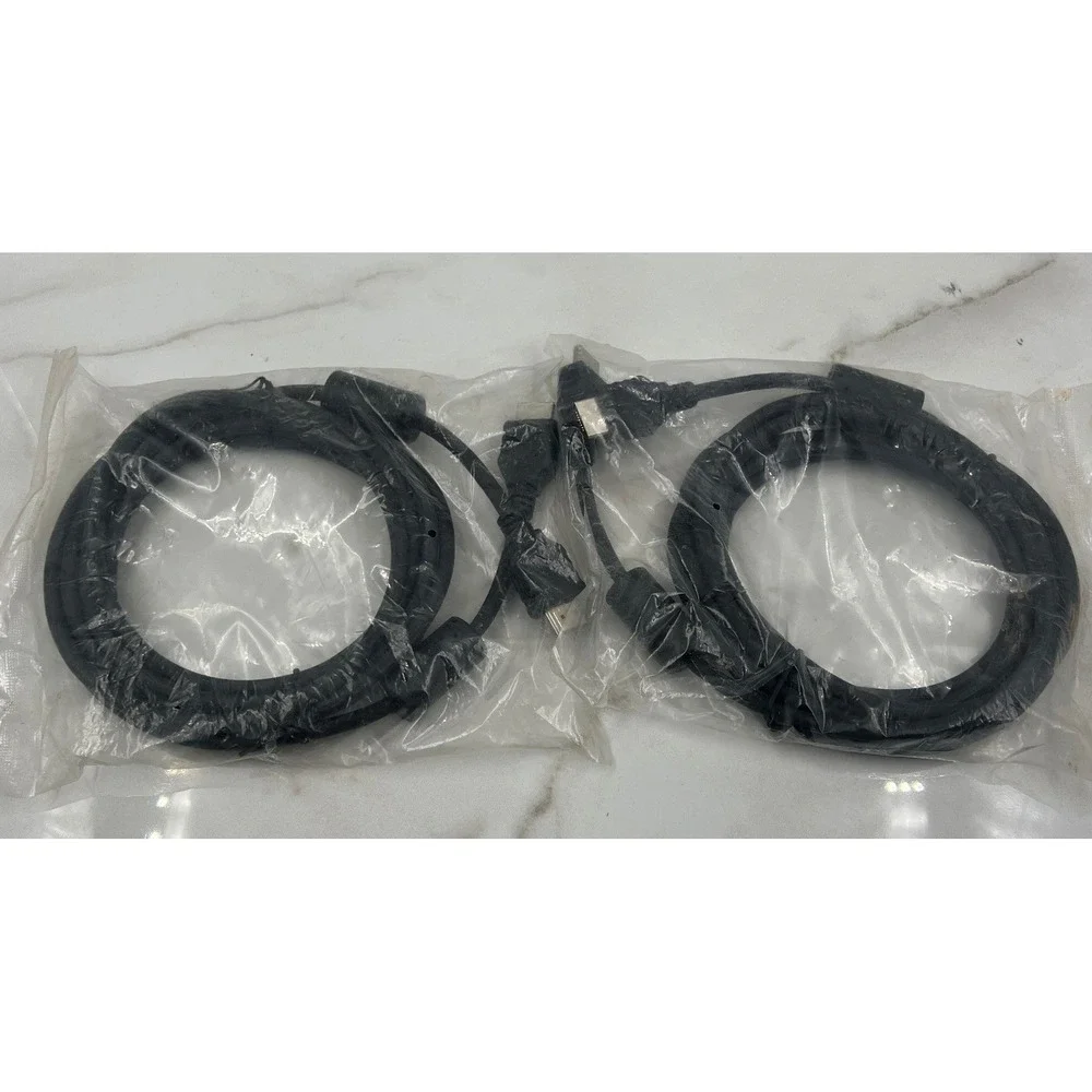 HDMI Cables with Ferrite Cores Black Digital High Speed Video Audio Lot of 2